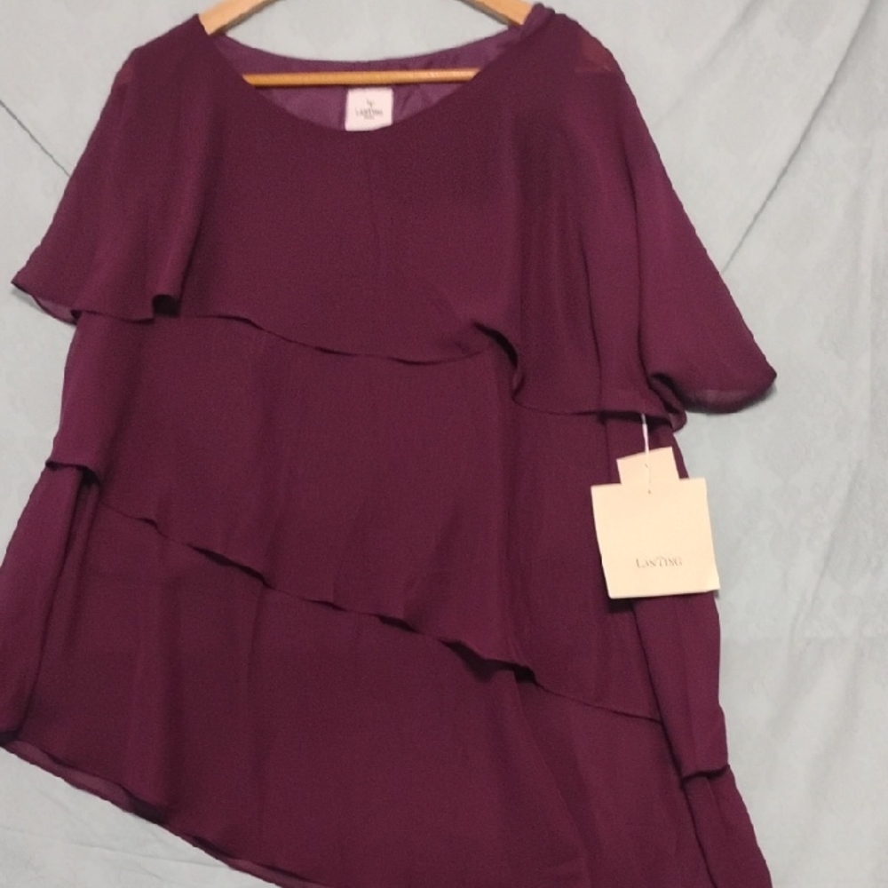 Lavender Layered Women's Blouse